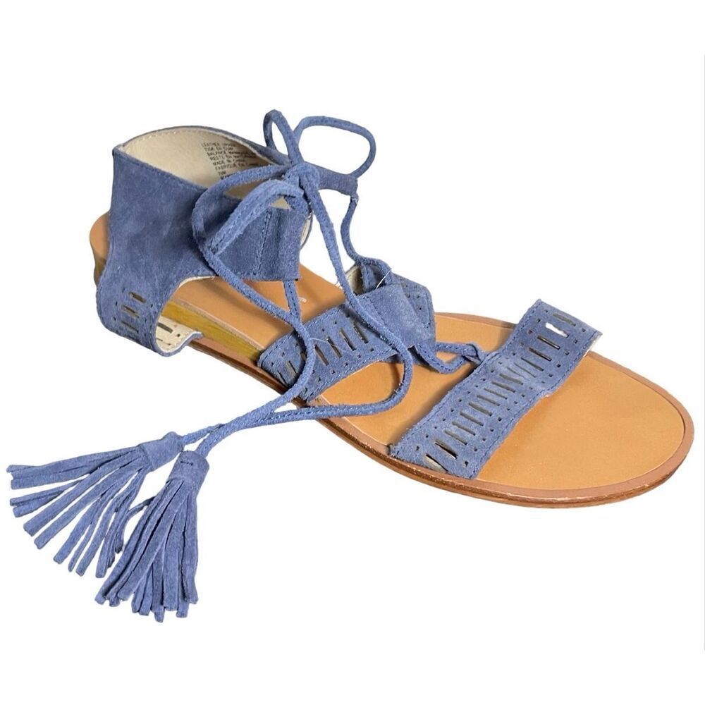 Caslon Suede Gladiators With Tassels